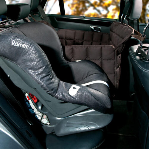 Alternative view of Doctor Bark 2-zits achterbank beschermer Bruin