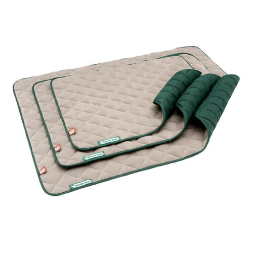 Doctor Bark Fleece-Quilt Hondendeken Beige en Mosgroen