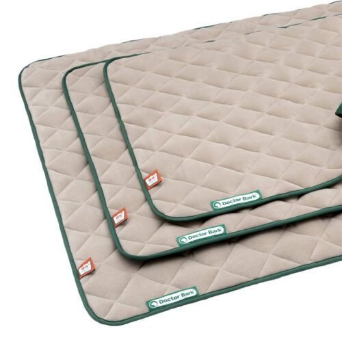 Alternative view of Doctor Bark Fleece-Quilt Hondendeken Beige en Mosgroen