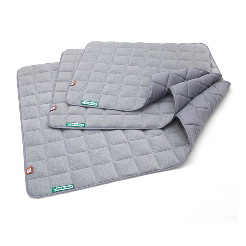 Doctor Bark Fleece-Quilt Hondendeken Licht grijs
