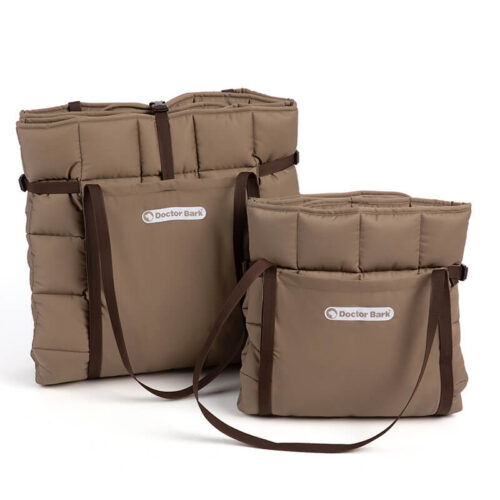 Doctor Bark Honden Reisdeken met Reistas Goudbruin