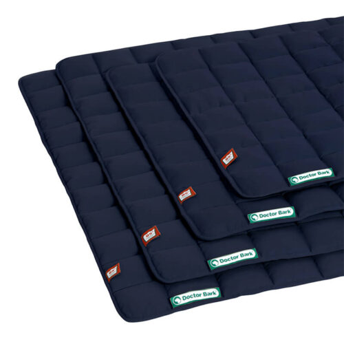 Alternative view of Doctor Bark Quilt Hondendeken Goudbruin en Koningsblauw