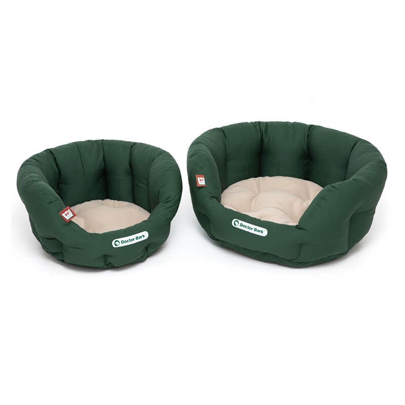 Doctor Bark Hondenmand Rond Mosgroen - Beige