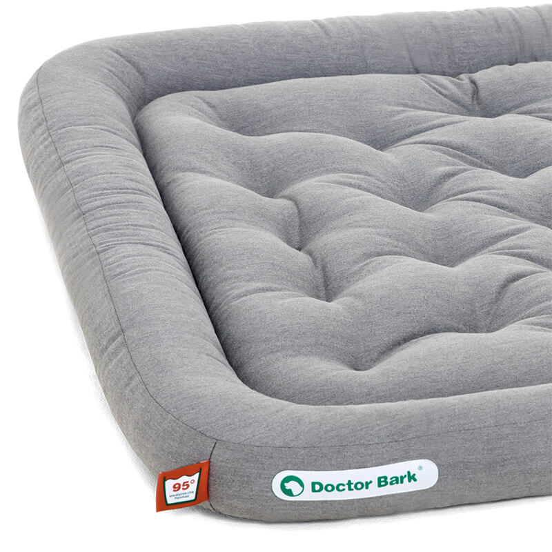 Doctor Bark Orthopedisch Lounge Hondenkussen Licht Grijs - Afbeelding 2