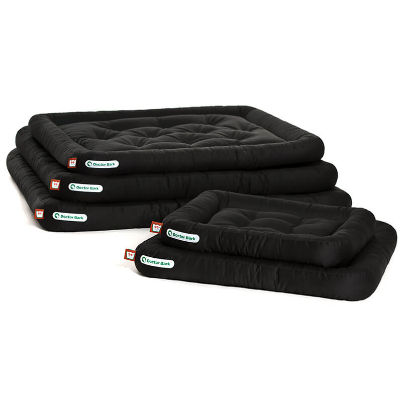 Doctor Bark Orthopedisch Lounge Hondenkussen Zwart