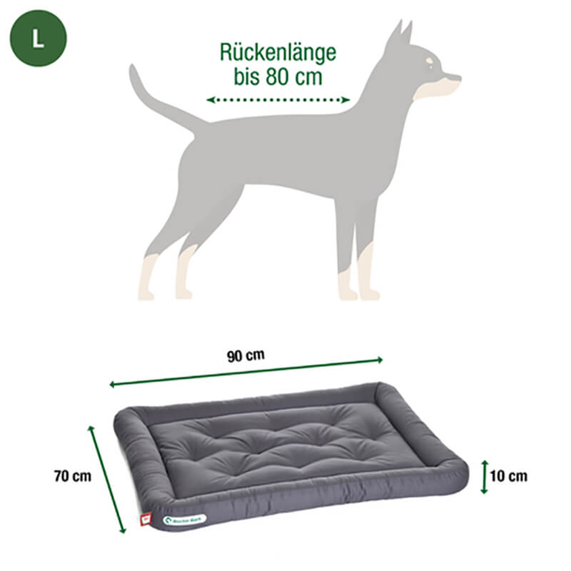 Doctor Bark Orthopedisch Lounge Hondenkussen Licht Grijs - Afbeelding 8