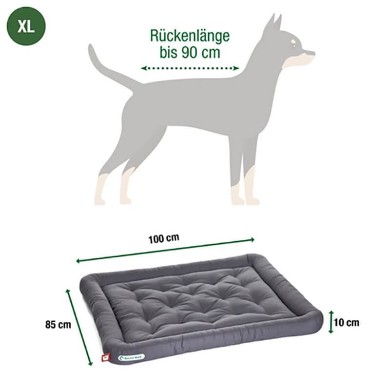 Doctor Bark Orthopedisch Lounge Hondenkussen Licht Grijs - Afbeelding 5