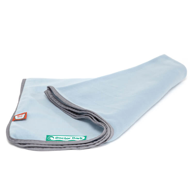 Doctor Bark Honden Fleece Deken Licht Blauw